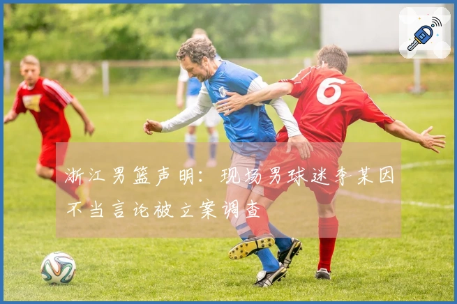 浙江男篮声明：现场男球迷李某因不当言论被立案调查